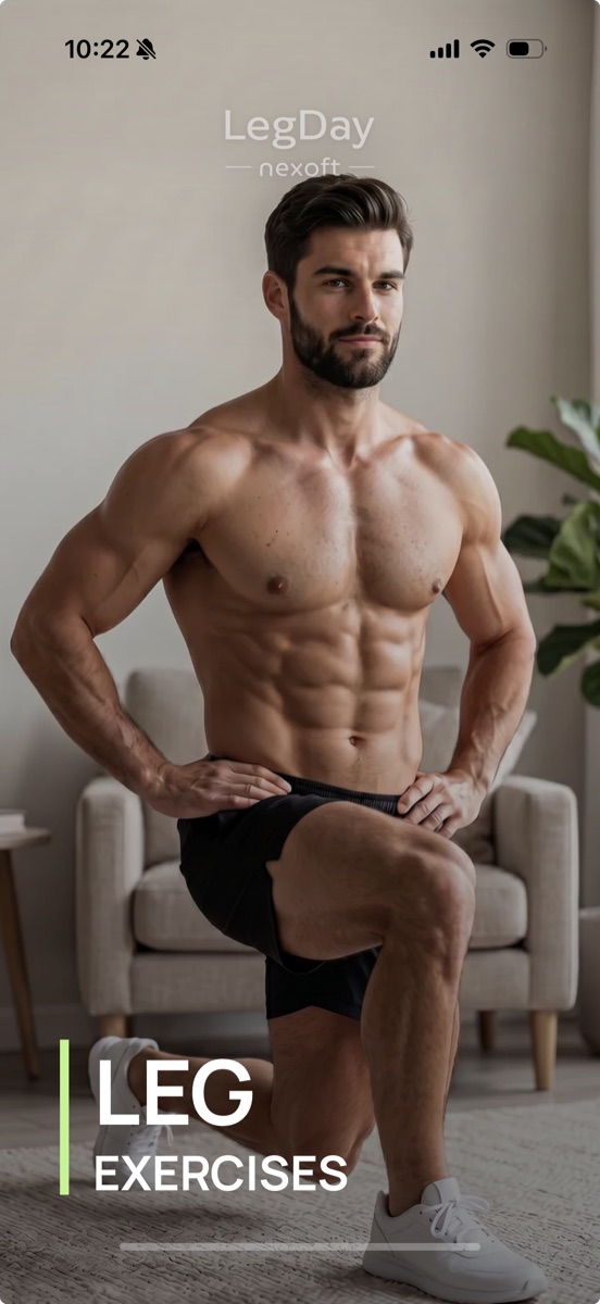 Leg Workout app screen