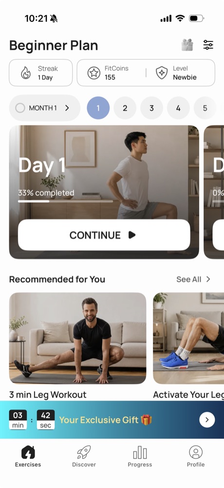 Your plan screen