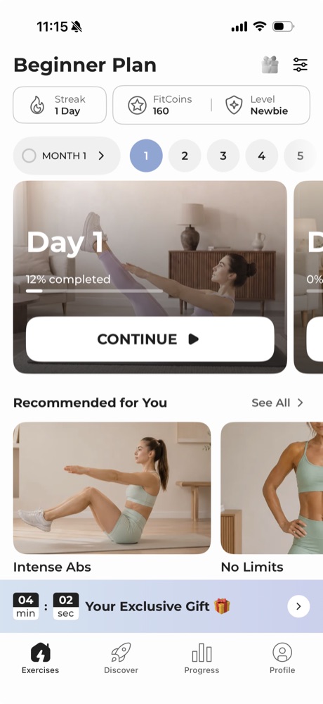Your plan screen
